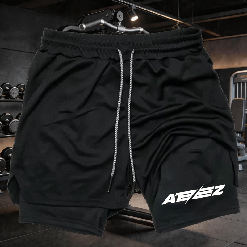 Cross Print 2 in 1 Workout Run - Compression Shorts Athletes บทวิจารณ์และราคา