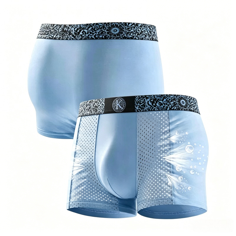 Men's Cool Ice Silk Mesh Boxer - Mesh Sport Boxer บทวิจารณ์และราคา