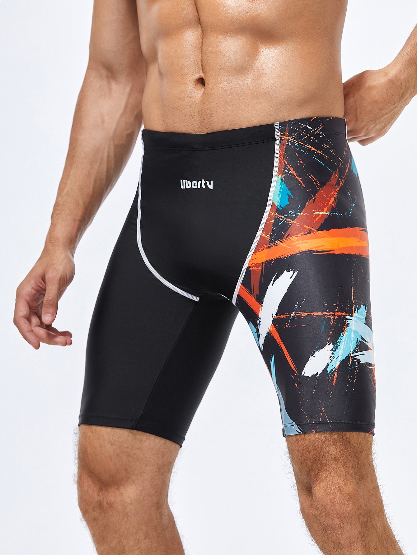 Adult Men's Compression Swim T - Compression Shorts Athletes บทวิจารณ์และราคา