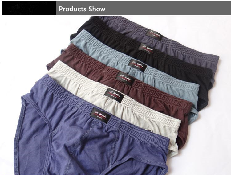 100% Cotton Briefs Mens Comfor - Multi Pack Underwear บทวิจารณ์และราคา